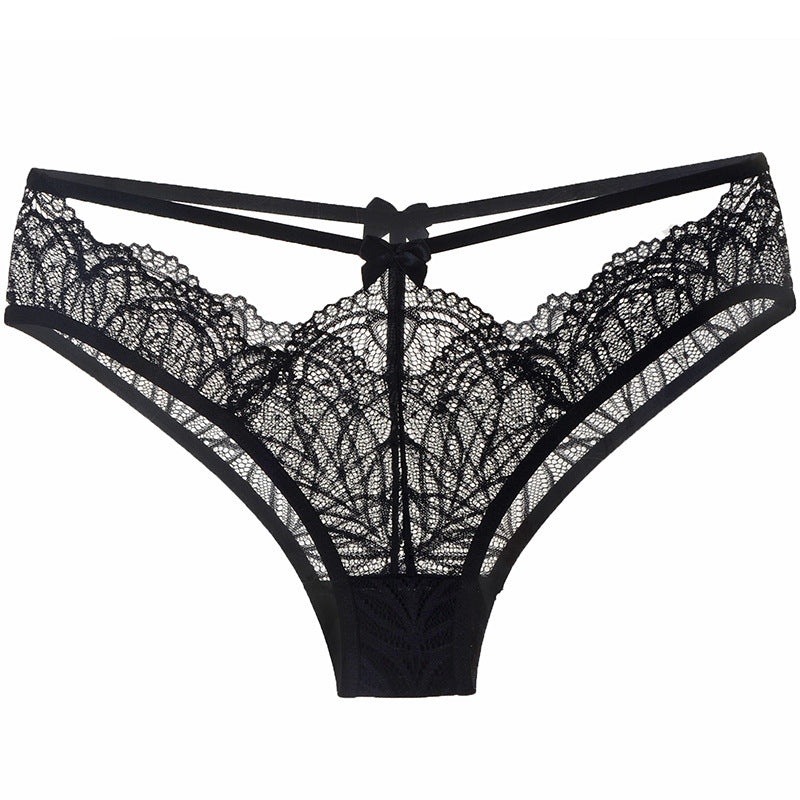 Charming Bow-Knot Lace Thong Panties