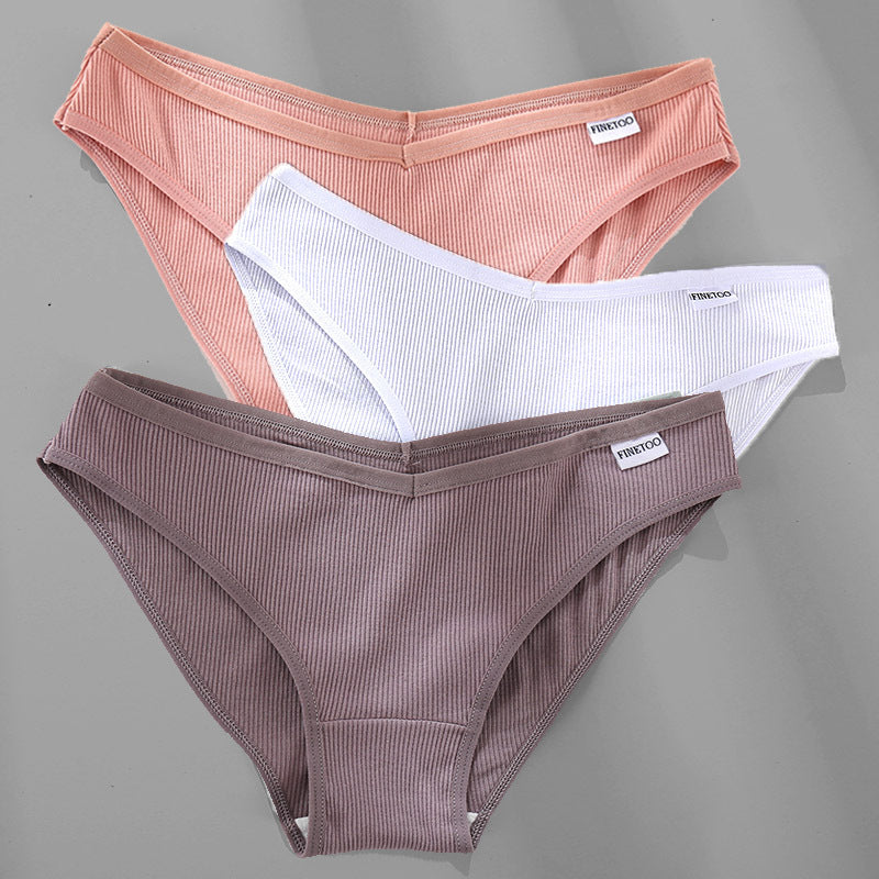 Comfort & Elegance: 3PCS Cotton Briefs for Women