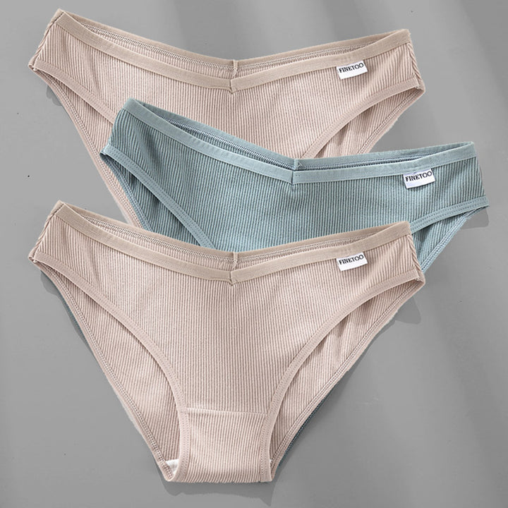 Comfort & Elegance: 3PCS Cotton Briefs for Women