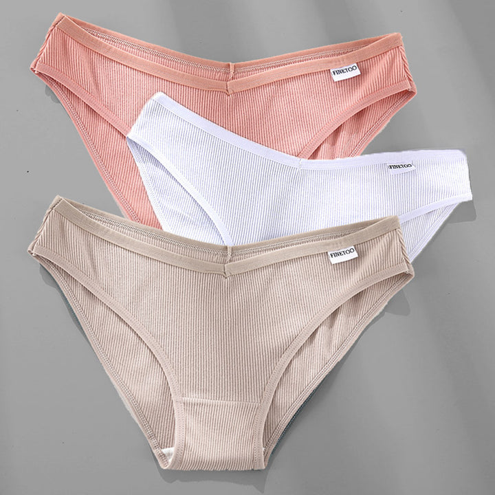 Comfort & Elegance: 3PCS Cotton Briefs for Women