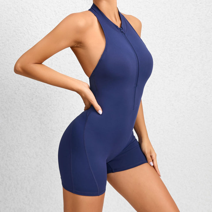 Elara Zipper Yoga Bodysuit