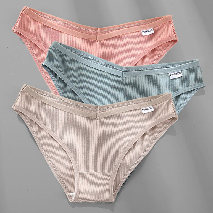 Comfort & Elegance: 3PCS Cotton Briefs for Women