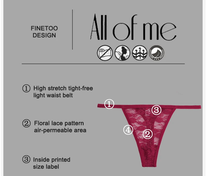 Floral Lace Intimates: Chic 2-Piece Panty Set