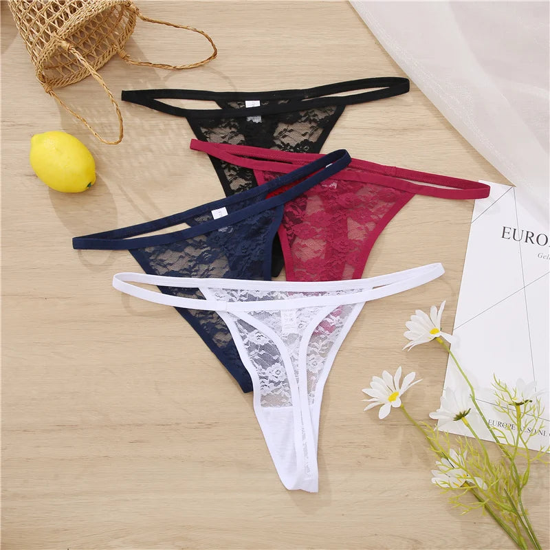 Floral Lace Intimates: Chic 2-Piece Panty Set