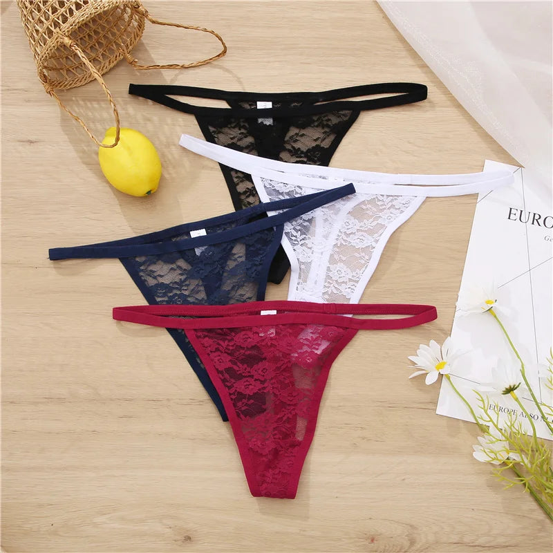 Floral Lace Intimates: Chic 2-Piece Panty Set