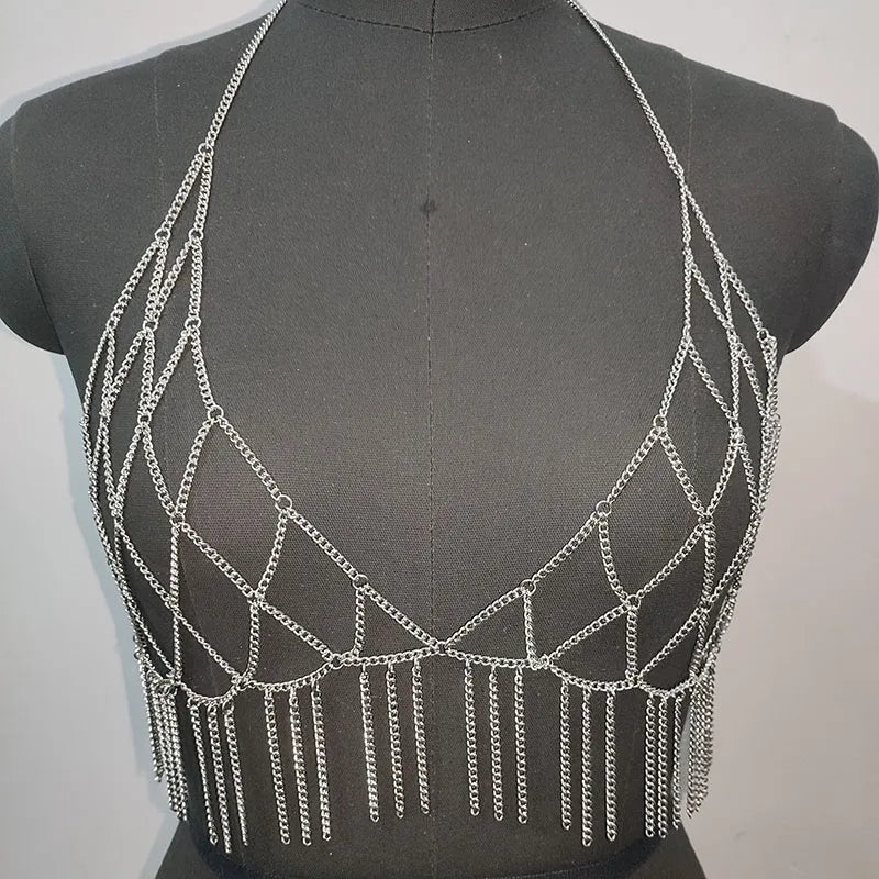 2023 Spring T-shirt Outfit Lingerie Underwear Body Chain Geometric