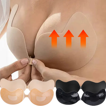 Invisible Push Up Bra for Women Backless Strapless Bra Seamless