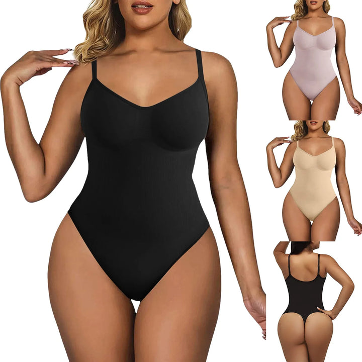 Original High Elastic Bodysuit for Women Tummy Control Shapewear Seamless Sculpting Thong Body Shaper Slimmer Slimming Tank Top