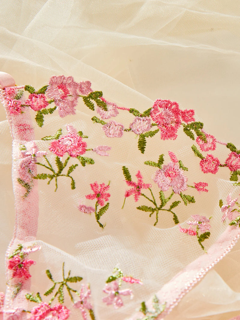 Ellolace Floral Fairy Lingerie Delicate Beautiful Underwear Transparent Bra