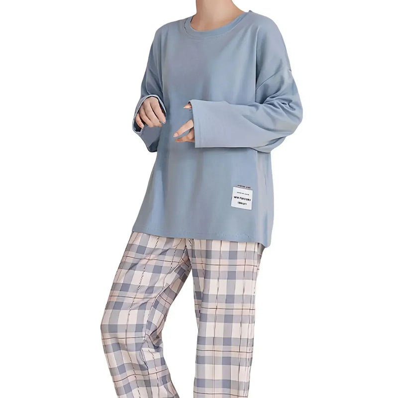 Women's Autumn Cotton Home Piece 2 Set Loungewear Winter Size Nightgowns